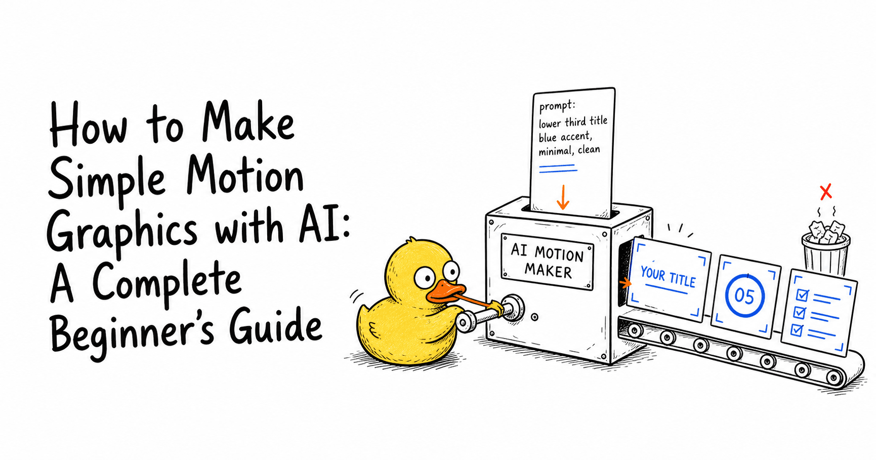 Malloy cranks a beginner prompt into simple AI motion graphics overlays